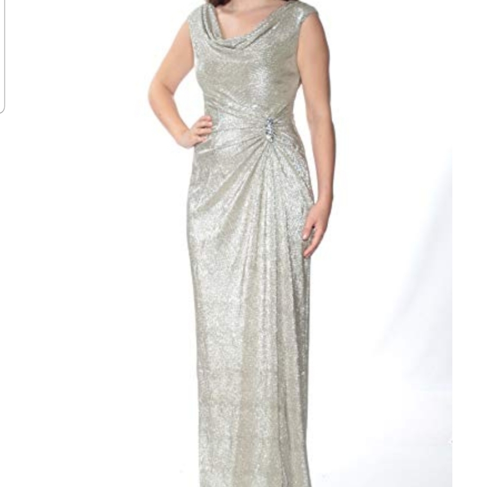 Golden Ralph Lauren Evening Dress